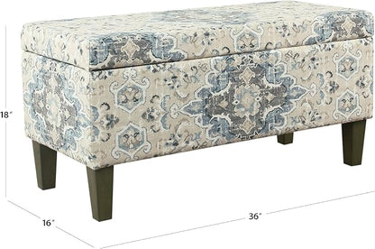 HomePop 36" Decorative Storage Bench - Image 3