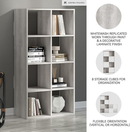 Signature Design by Ashley Paxberry Coastal 8 Cube Storage Organizer or Bookcase - Image 4