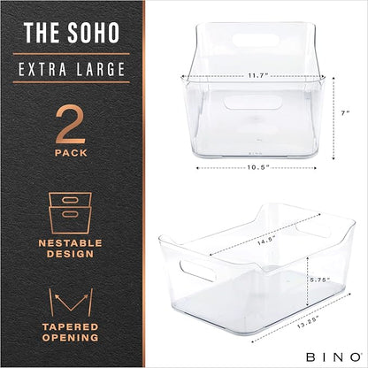 BINO | Plastic Storage Bins, X-Large - Image 2
