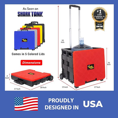 dbest products Quik Cart Collapsible Rolling Crate on Wheels - Image 4