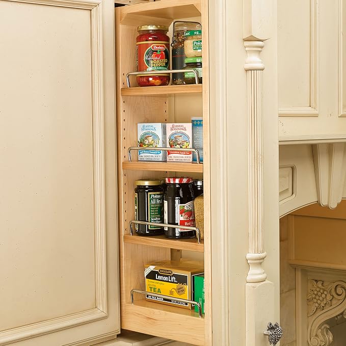 Rev-A-Shelf 6"W x 33"H Pull Out Quad Shelf Organizer - Image 2