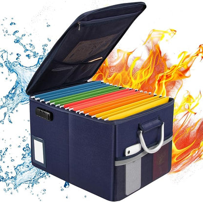 TOMKID Fireproof Document Box, Fire Proof Safe Box - Image 2