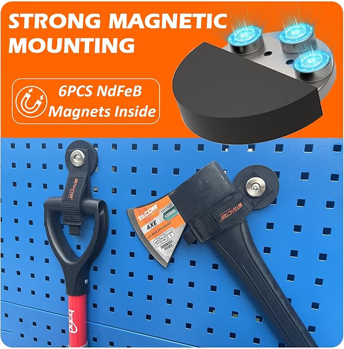 MUTUACTOR 2packs Magnetic Hooks Heavy Duty, Strong Magnet Garage Hook Large - Image 3
