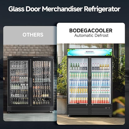 BODEGACOOLER Commercial Merchandiser Refrigerator, 2 Glass Door Commercial - Image 7
