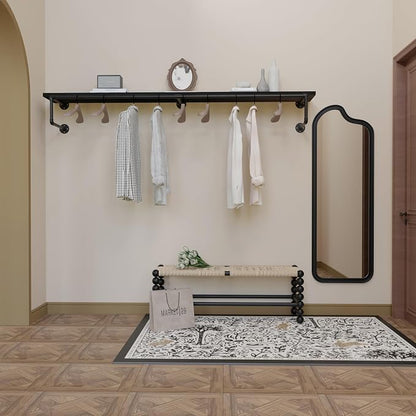 Clothes Rack 70in, Wall Mounted Garment Racks - Image 6