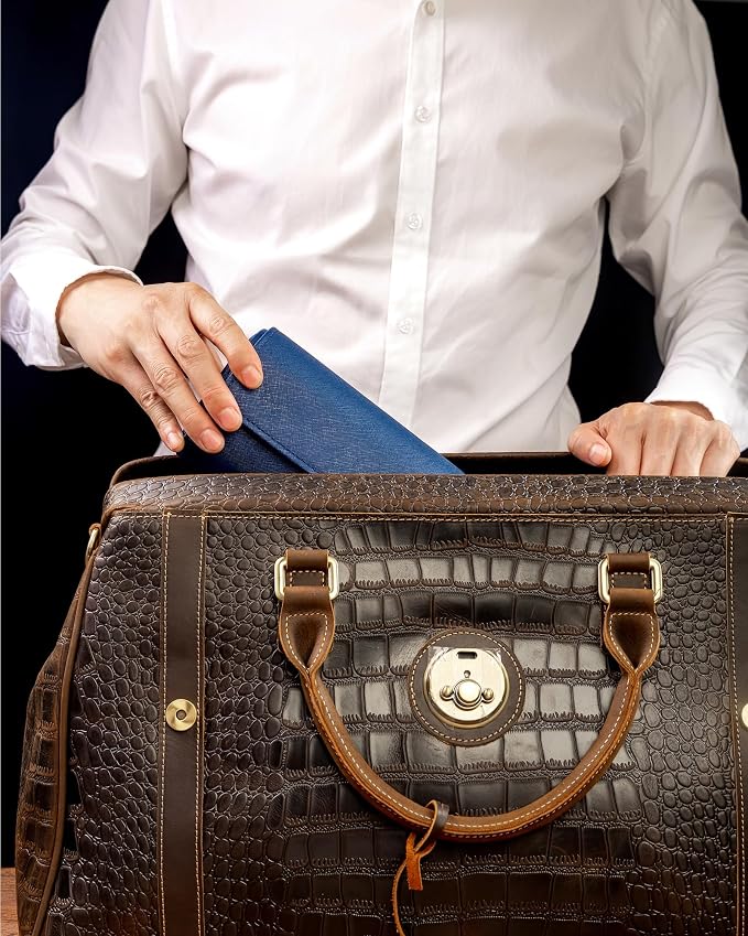 MR.OKAY 2 Watch Travel Case -Premium Leather - Image 3