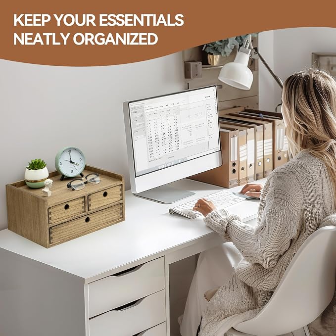 KIRIGEN Desk Organizer with Drawers - Image 6