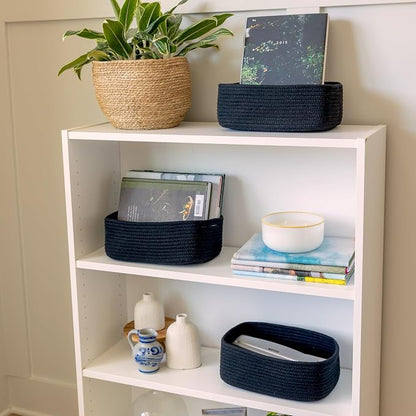 NaturalCozy 11.8"x8"x4.5” Rectangle Storage Baskets - Image 3