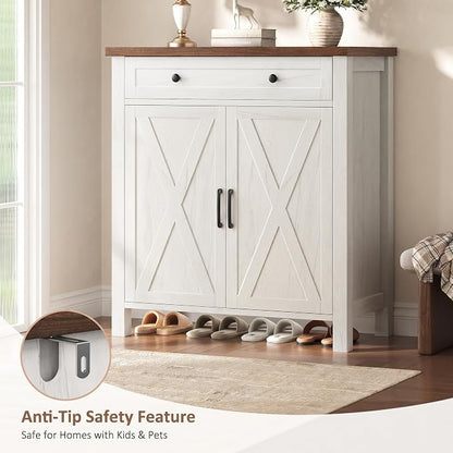 Farmhouse Shoe Storage Cabinet, 5-Tier High Boots Organizer - Image 8