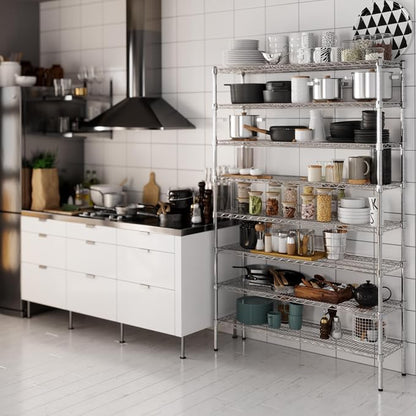 14" Deep x 48" Wide x 74" Height Wire Shelving Kit | 8-Tier | NSF Commercial - Image 2