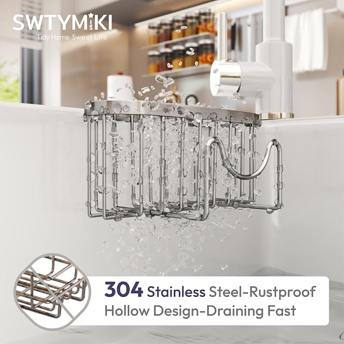 SWTYMIKI Sponge Holder for Kitchen Sink - Image 5