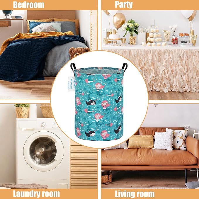 LANGYASHAN Storage Bin, Canvas Fabric Collapsible Organizer Basket - Image 3