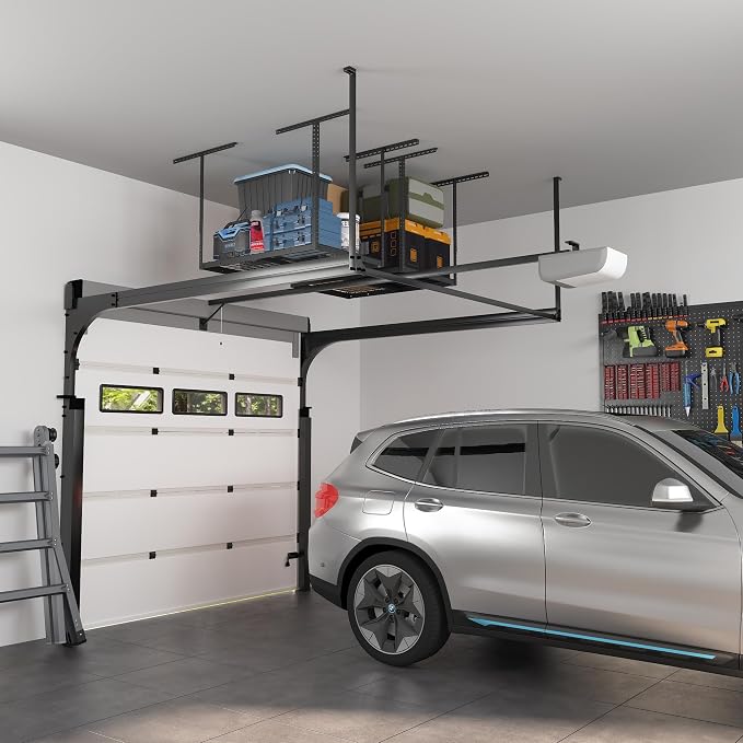 FLEXIMOUNTS 2x3 Overhead Garage Storage Rack, Adjustable Organization System - Image 7