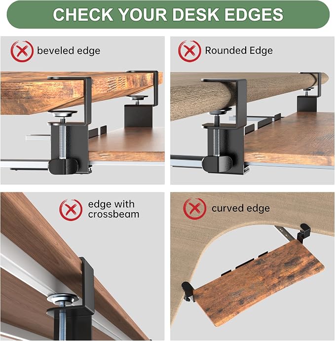 Extra Large Keyboard Tray Under Desk - Image 5