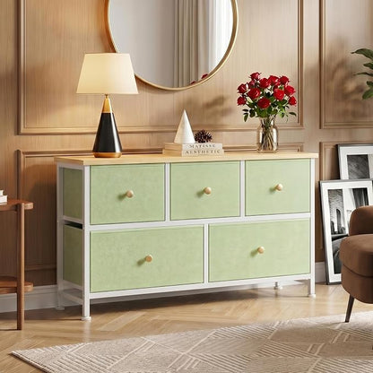 OLIXIS 5 Drawer Dresser for Bedroom, Storage Organizer Unit for Closet | Chest - Image 7