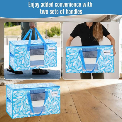 VENO 10 Pack Pack Heavy Duty Moving Bags, Clothes and Comforter Storage Bags - Image 5