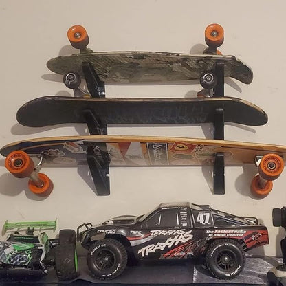 StoreYourBoard Longboard Wall Rack, Triple Longboard Storage - Image 6