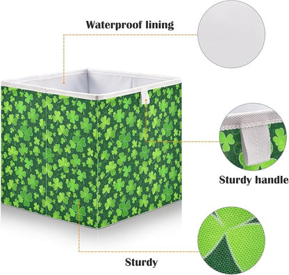 Clover St Patrick Day Closet Organizers Storage Cubes Storage Bins Shelf - Image 4
