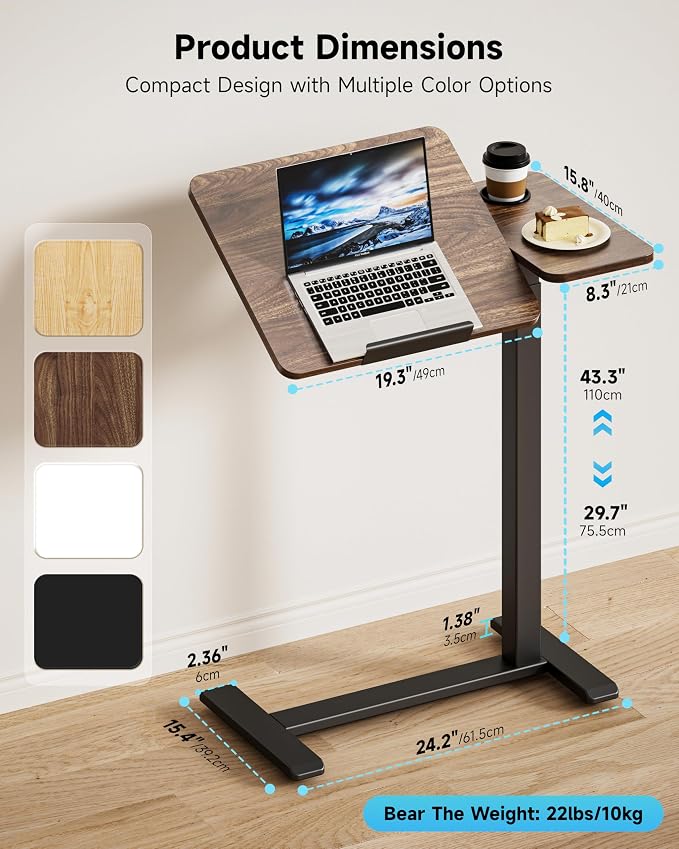 BZIUM Overbed Bedside Table - Image 3