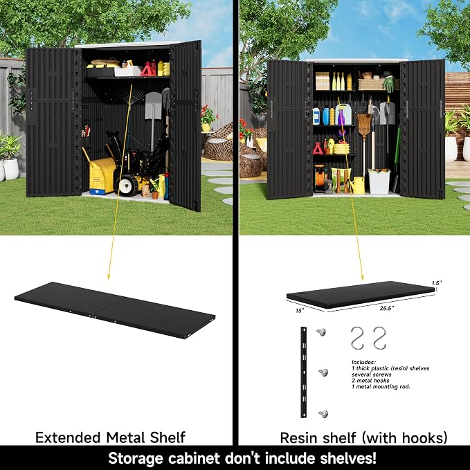 Vertical Outdoor Storage Cabinets, Plastic Sheds&Outdoor Storage - Image 5