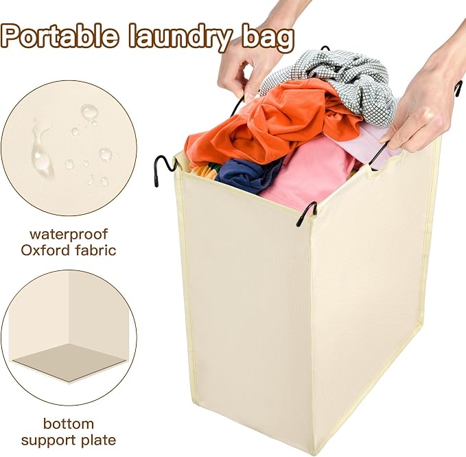MYOYAY 3 Section Laundry Sorter - Image 5