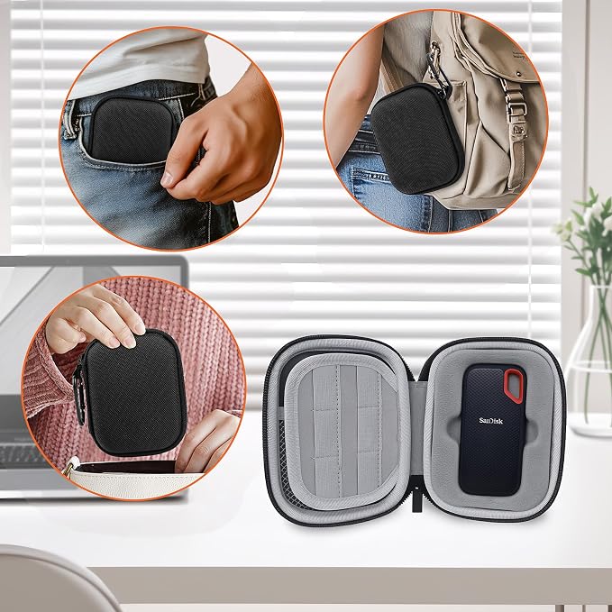 Hard Case for SanDisk Extreme Portable SSD 500GB 1TB 2TB 4TB 8TB External Solid - Image 6