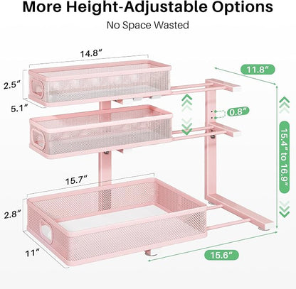 Kitstorack Under Sink Organizer, Slide out Storage Drawer Rack - Image 9