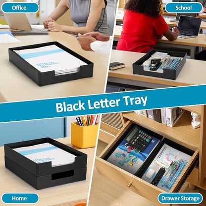 Letter Size A4 Papers Tray Desk Drawer Organizer Tray A4 Plastic Letter Paper - Image 6