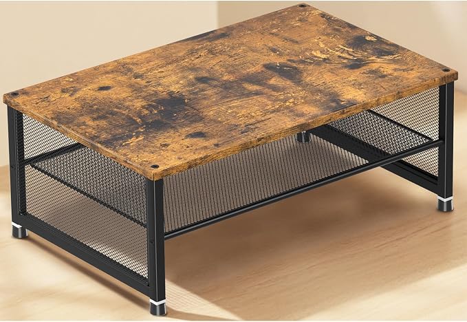 Desk Organizers and Accessories, 2-Tier Metal Computer Monitor Stand Riser by ECOLOVI