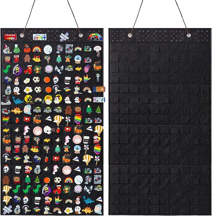 Collector Pin Board, Pin Collections Storage Holder, Enamel Pin Hanging Display by Miiinaps