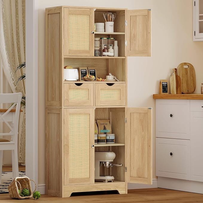 TEENFON 57.8" H Tall Storage Cabinet - Image 2