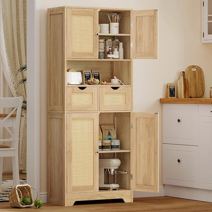 TEENFON 57.8" H Tall Storage Cabinet - Image 2