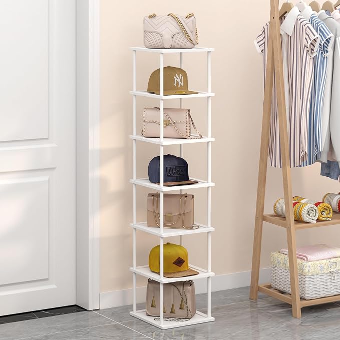 Bamboo Free Standing Shoe Rack Shelf Multi Tier Tall Wooden Stackable Shoes - Image 7