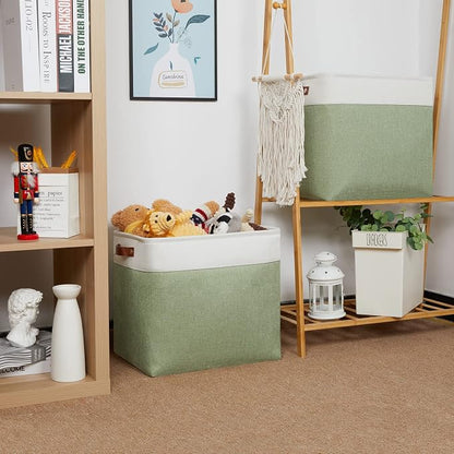 HNZIGE Shelf Storage Baskets for Clothes, Large Storage Bins Fabric Baskets for - Image 4