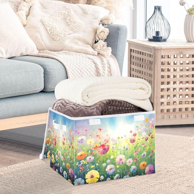 Colorful Flowers Storage Bins - Image 5