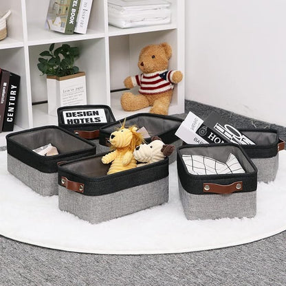 HNZIGE Small Storage Baskets Fabric BinsBaskets - Image 2