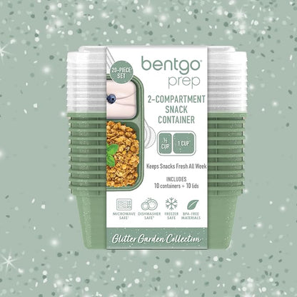 Bentgo Prep - 2-Compartment Snack Containers - Reusable, Microwaveable - Image 8