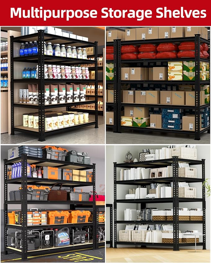 PrimeZone Heavy Duty Garage Storage Shelves - Image 7
