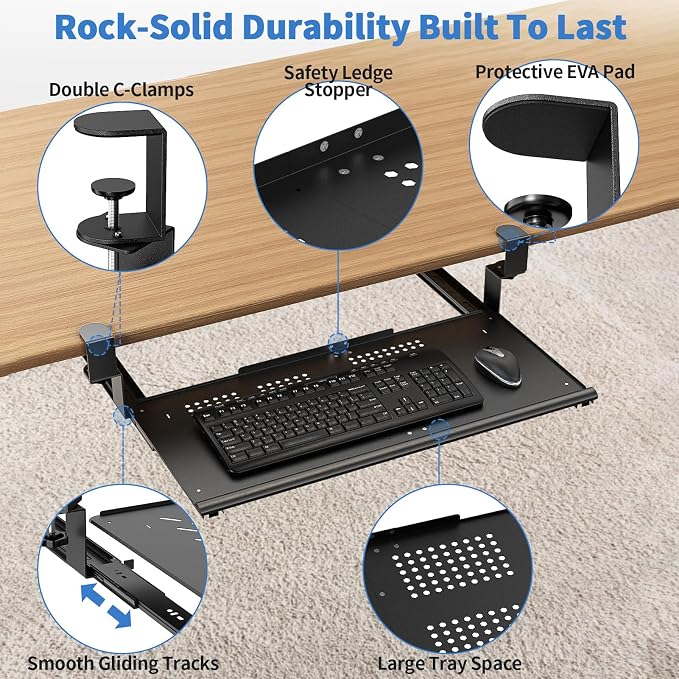 Keyboard Tray Under Desk - Image 5