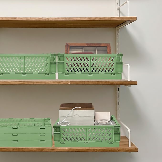 2 Pack Mini Foldable Small Plastic Baskets - Image 7