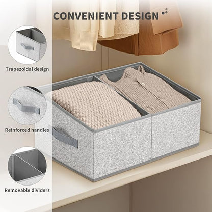 DIMJ Large Closet Shelf Organizer Bins 6 Packs - Image 4