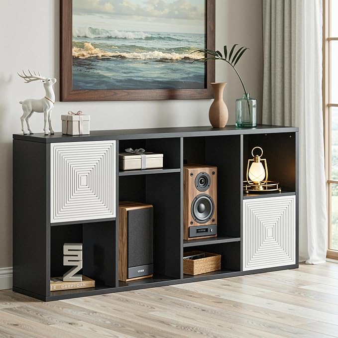 Wooden 8 Cube Storage Organizer, Cubby Storage Organizer by LIKEMET