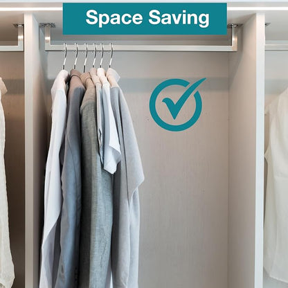 Chrome Metal Hangers, Heavy Duty Clothes Hangers - Image 7