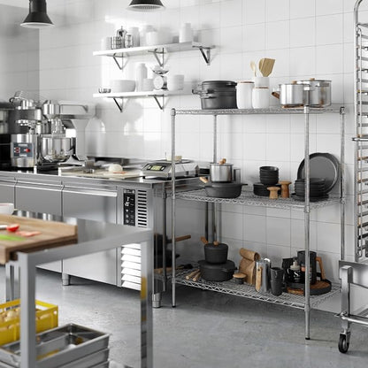 21" Deep x 42" Wide x 54" Height Wire Shelving Kit | 3-Tier | NSF Commercial - Image 7