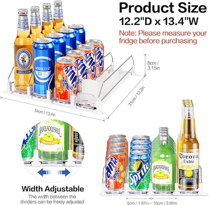 Drink Organizer for Mini Fridge, Automatic Pusher Drink Dispenser for - Image 2