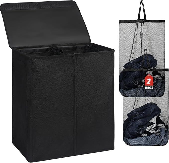 DOKEHOM 150L Double Laundry Basket by DOKEHOM