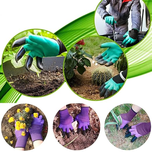 Garden Gloves with Claws, Breathable Gardening Work Gloves - Image 4