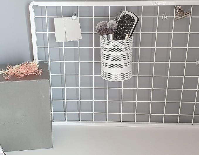 Metal Hook Wall Mounted Pen Pencil Holder, Office Desk Organizer - Image 3
