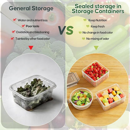 62 PCS Large Food Storage Containers - Image 4