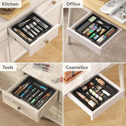 Lifewit Expandable Silverware Organizer, Plastic Utensil Tray - Image 9